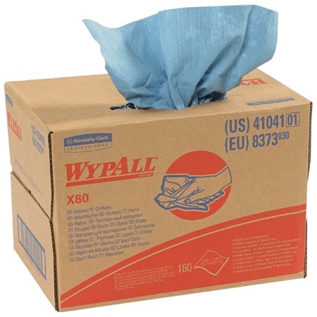 Bsc Preferred Kimberly Clark WypALL X80 - 12.5 x 16.8'' Heavy-Duty Wipers Dispenser Box - 160-count BUY04000177